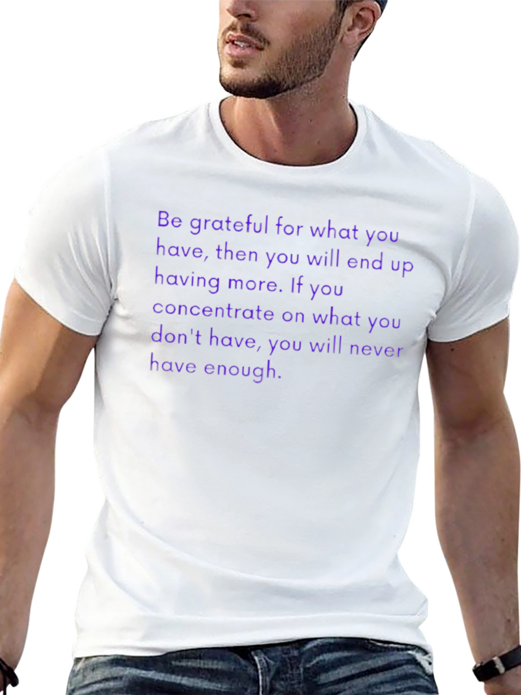 Grateful T-Shirt - Motivational Saying - Be Thankful