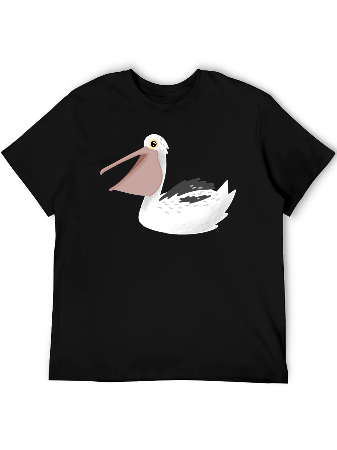 Pelican Graphic Tee - Black Cotton T-Shirt