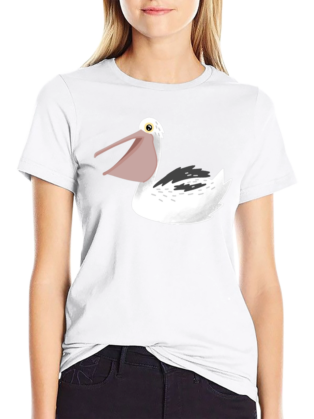 Pelican Graphic Tee - Black Cotton T-Shirt
