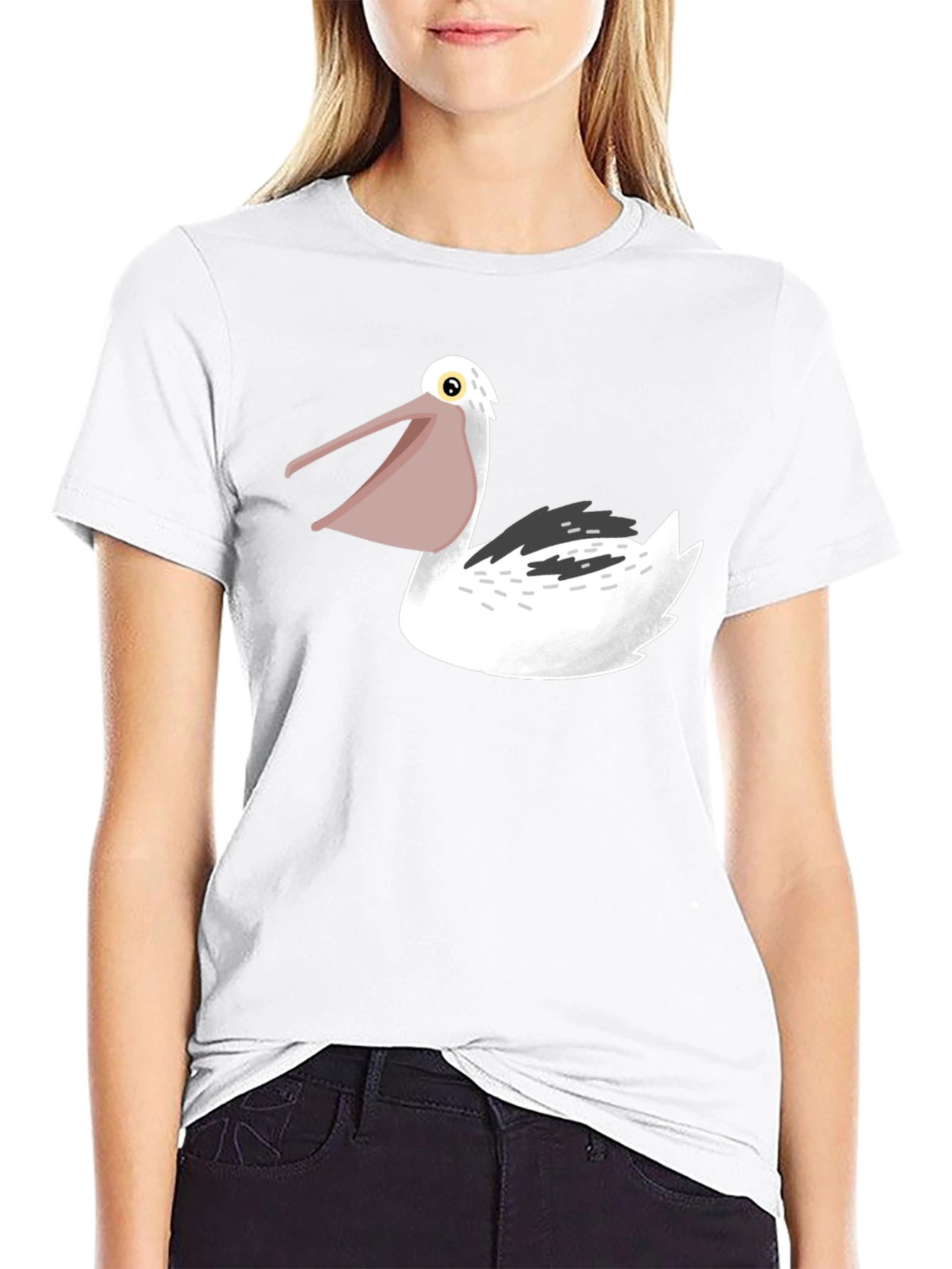 Pelican Graphic Tee - Black Cotton T-Shirt