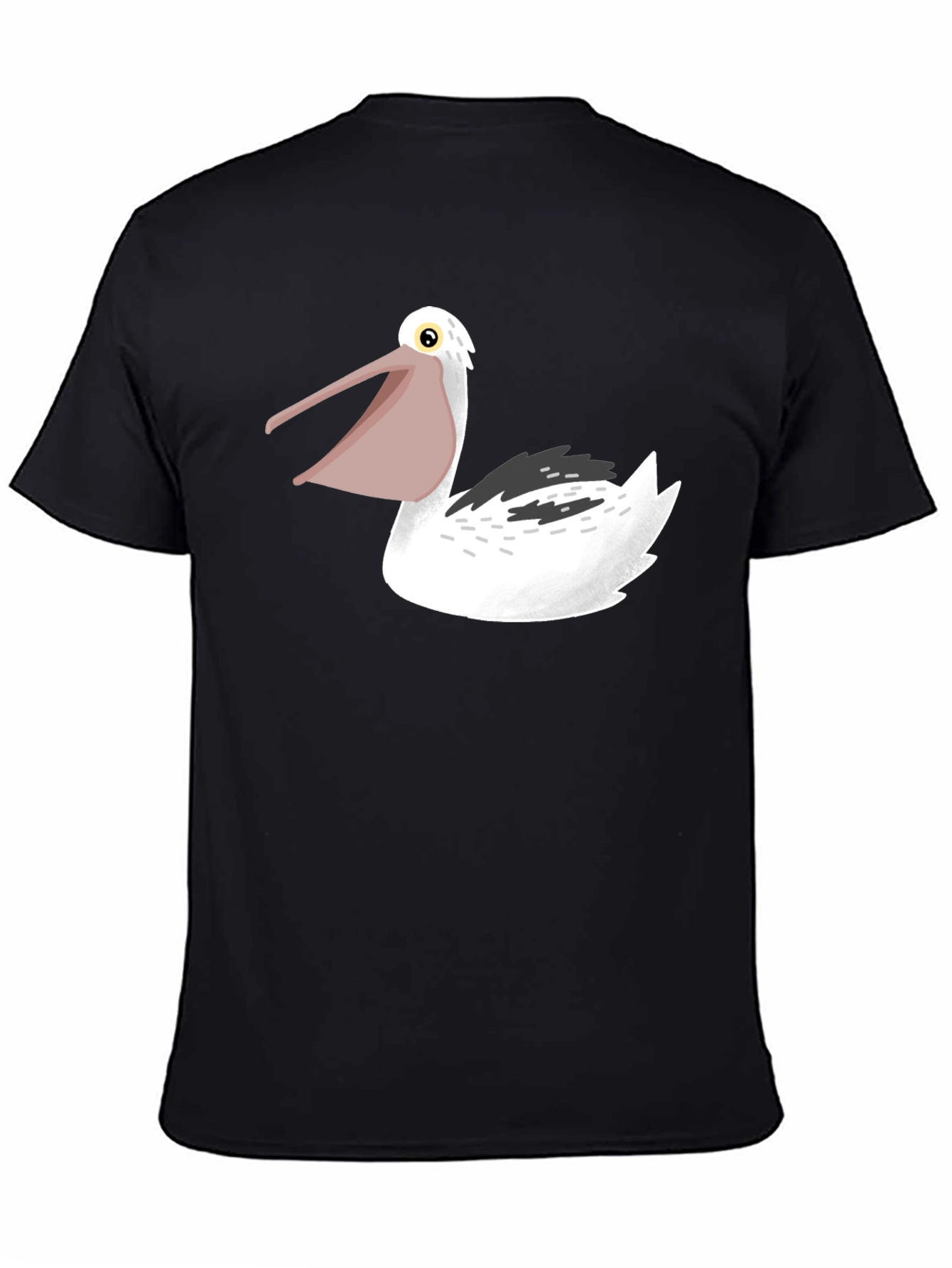 Pelican Graphic Tee - Black Cotton T-Shirt
