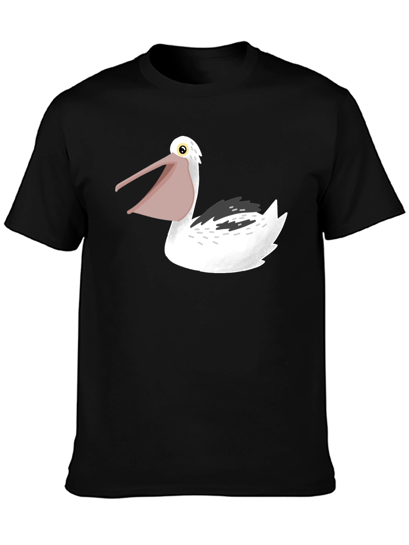 Pelican Graphic Tee - Black Cotton T-Shirt