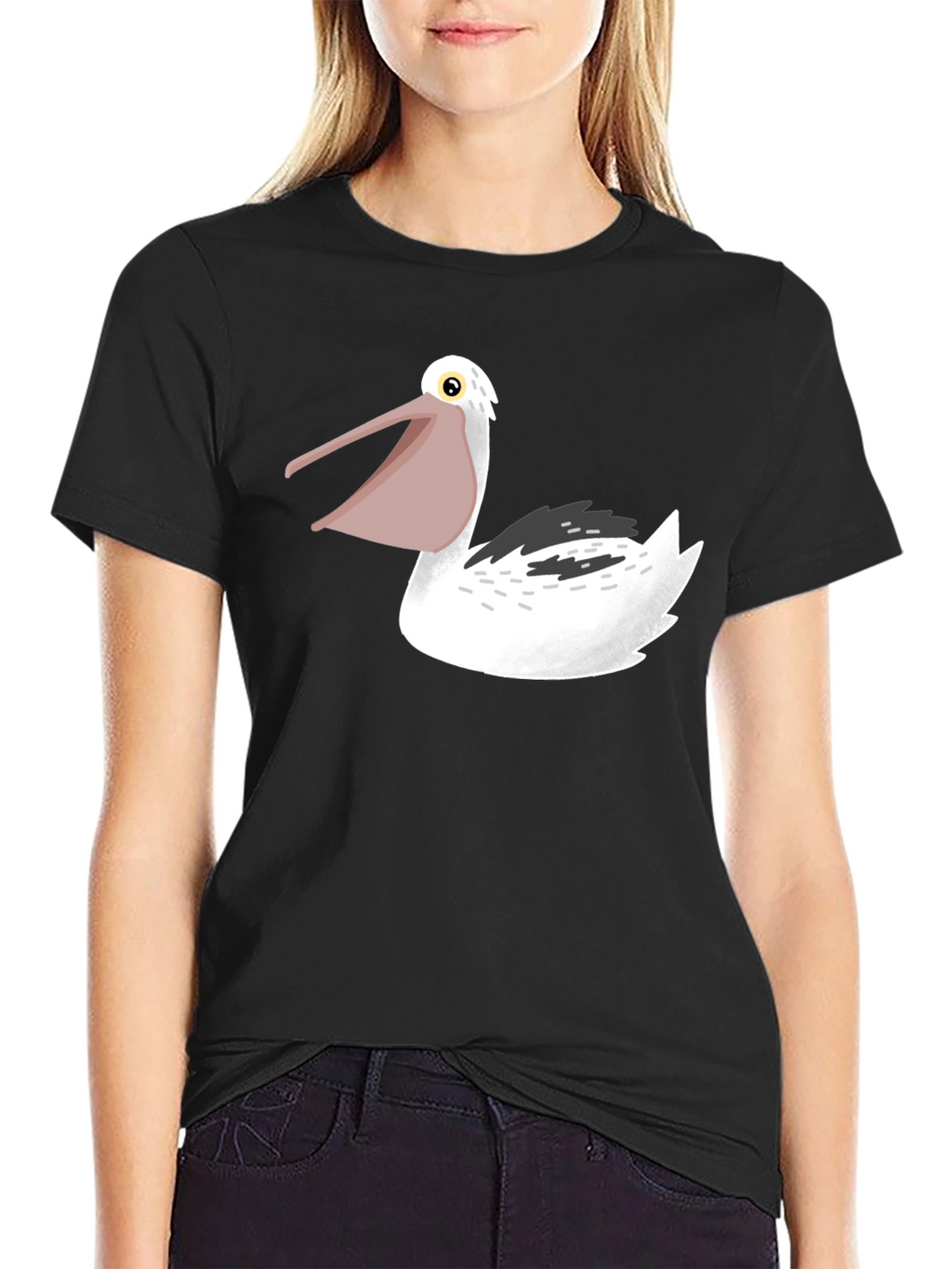 Pelican Graphic Tee - Black Cotton T-Shirt