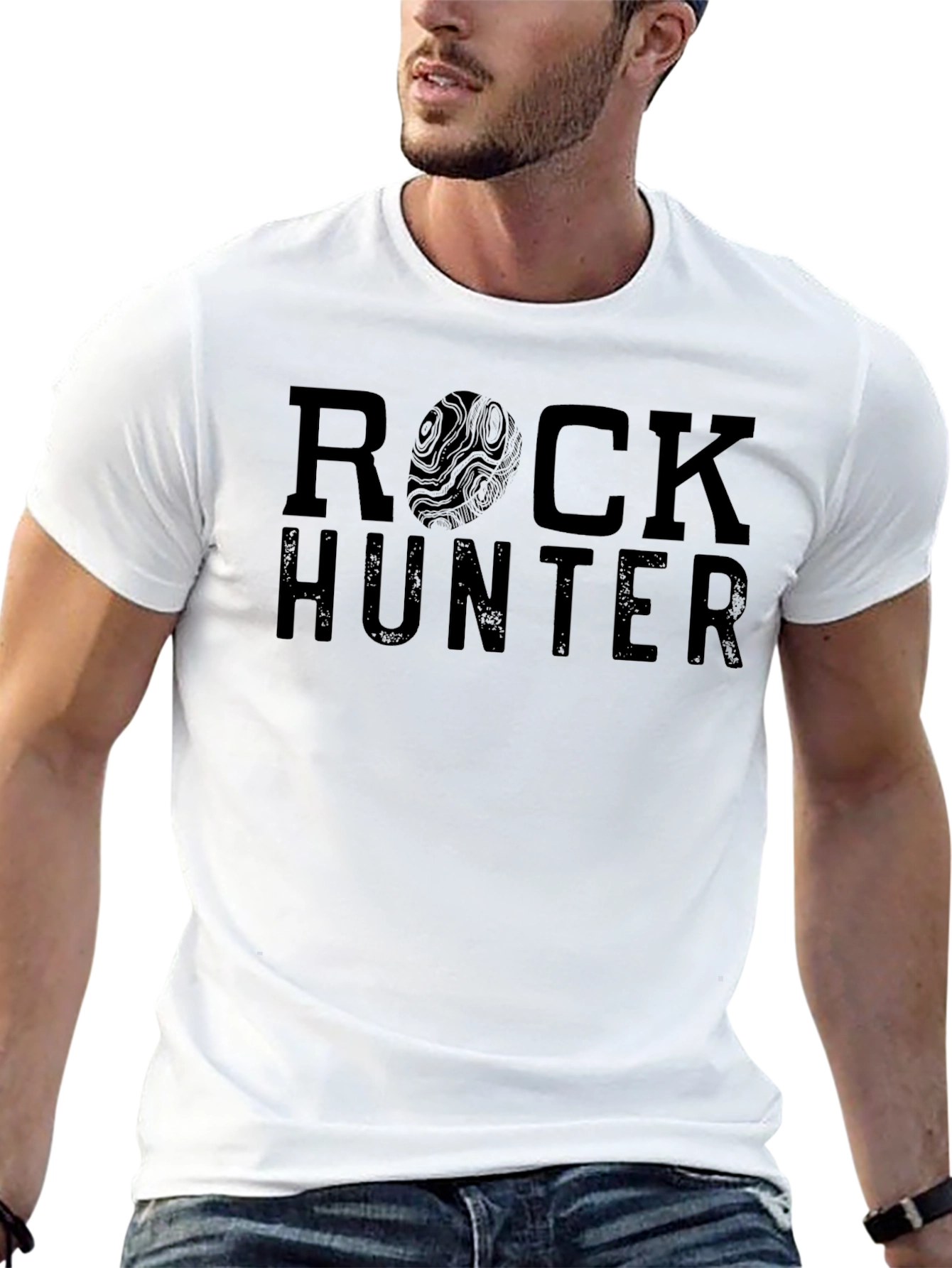 Rock Hunter Graphic T-Shirt - Black Cotton Tee