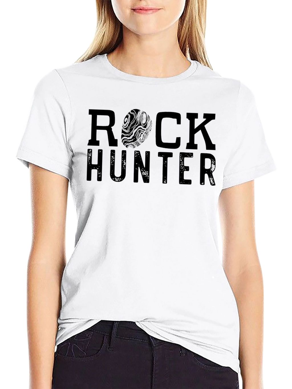 Rock Hunter Graphic T-Shirt - Black Cotton Tee