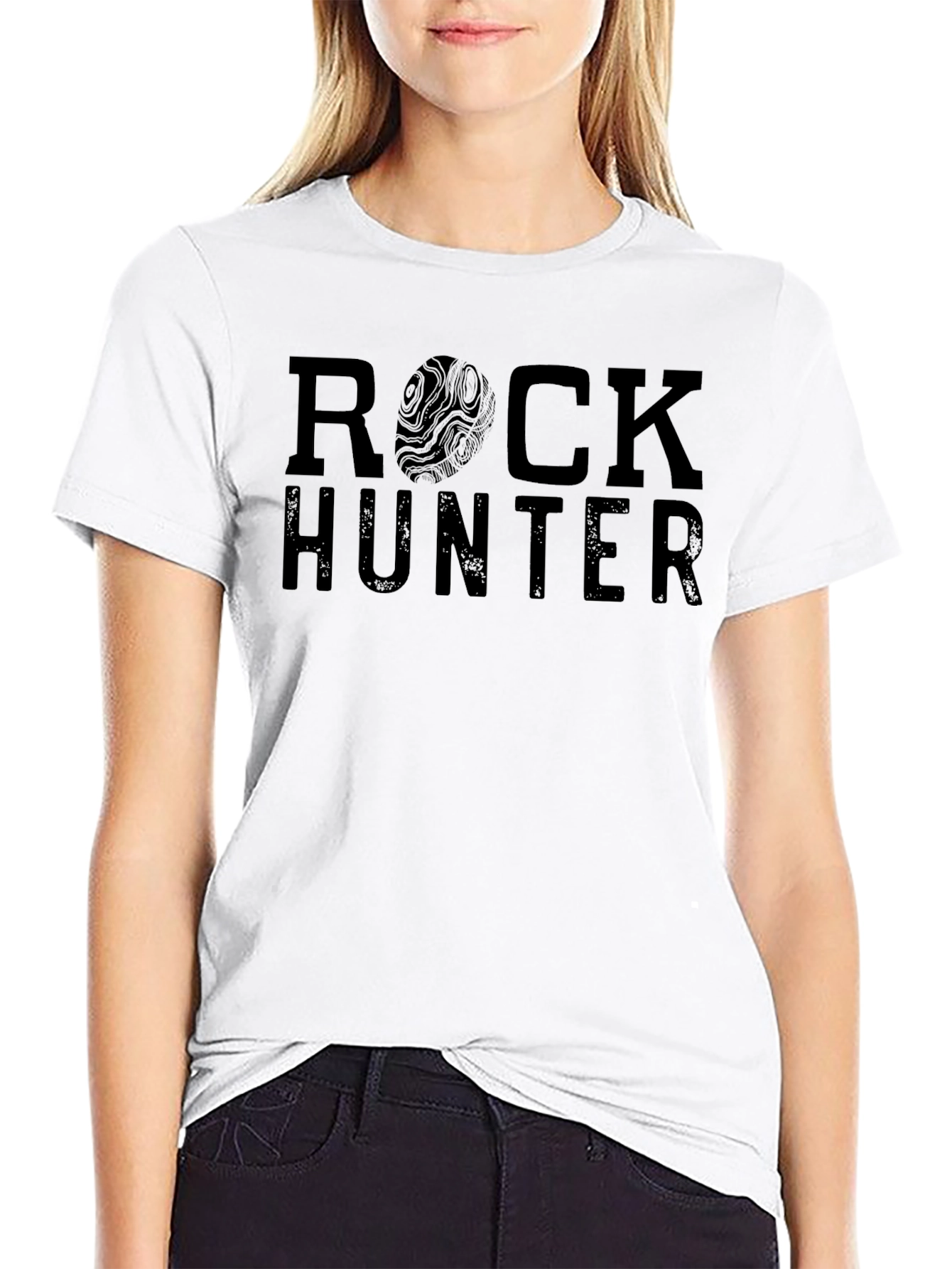 Rock Hunter Graphic T-Shirt - Black Cotton Tee
