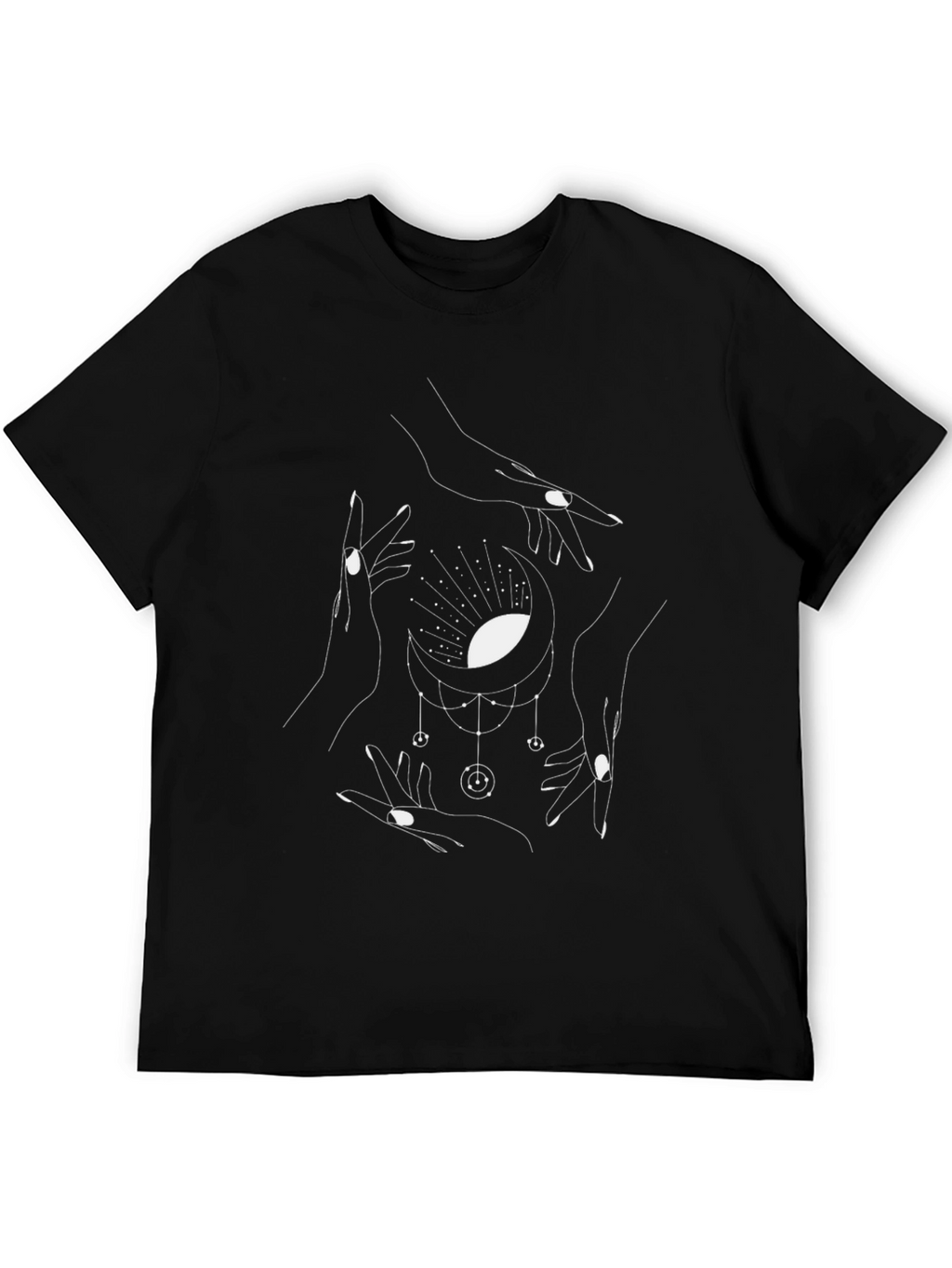 Mystic Moon Hands Graphic Tee