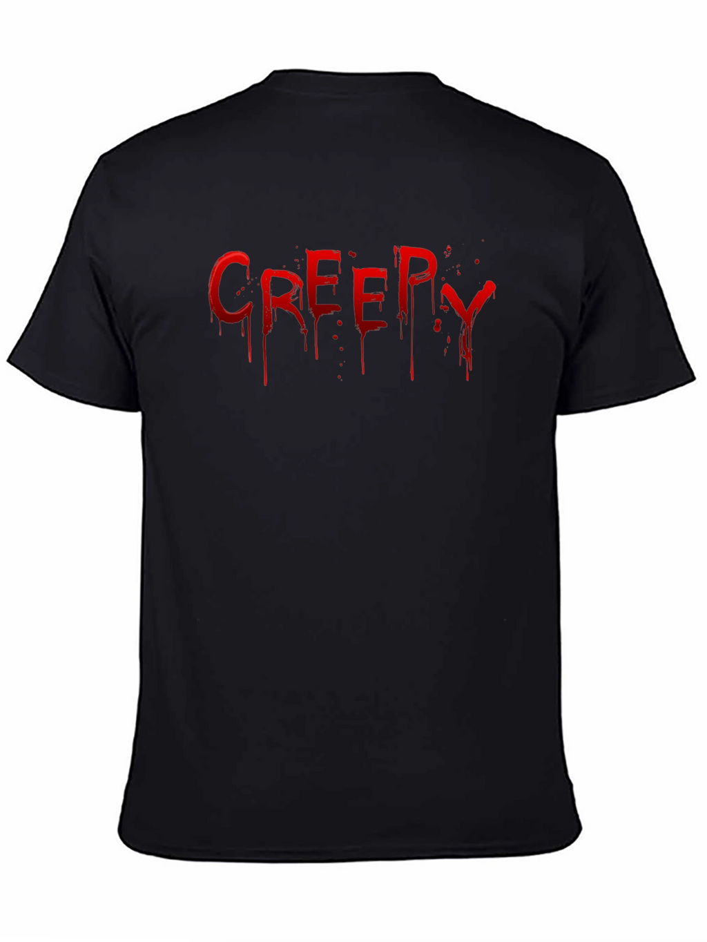 Creepy Drip Graphic T-Shirt - Black