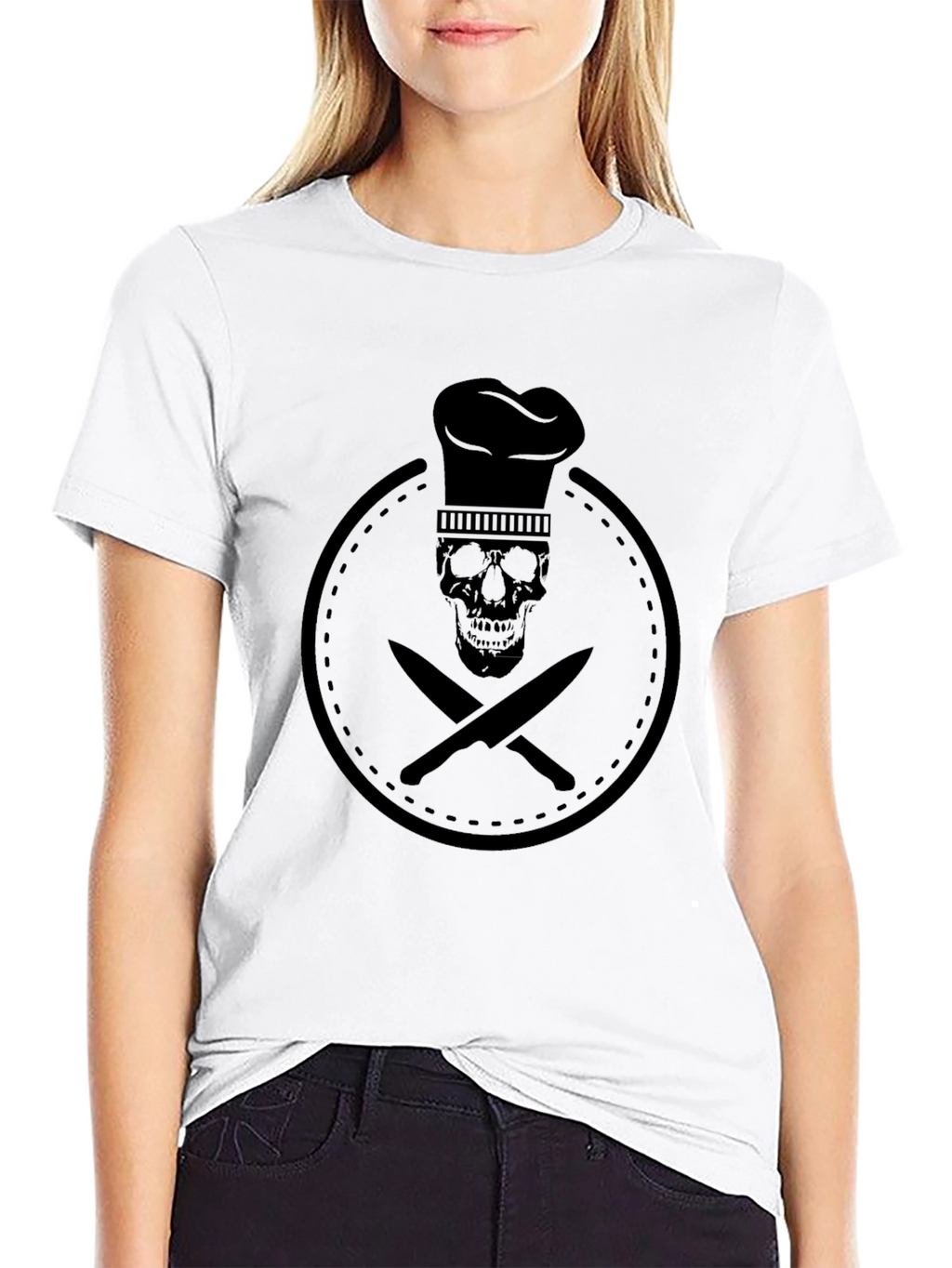 Chef Skull T-Shirt - Culinary Skeleton Graphic Tee