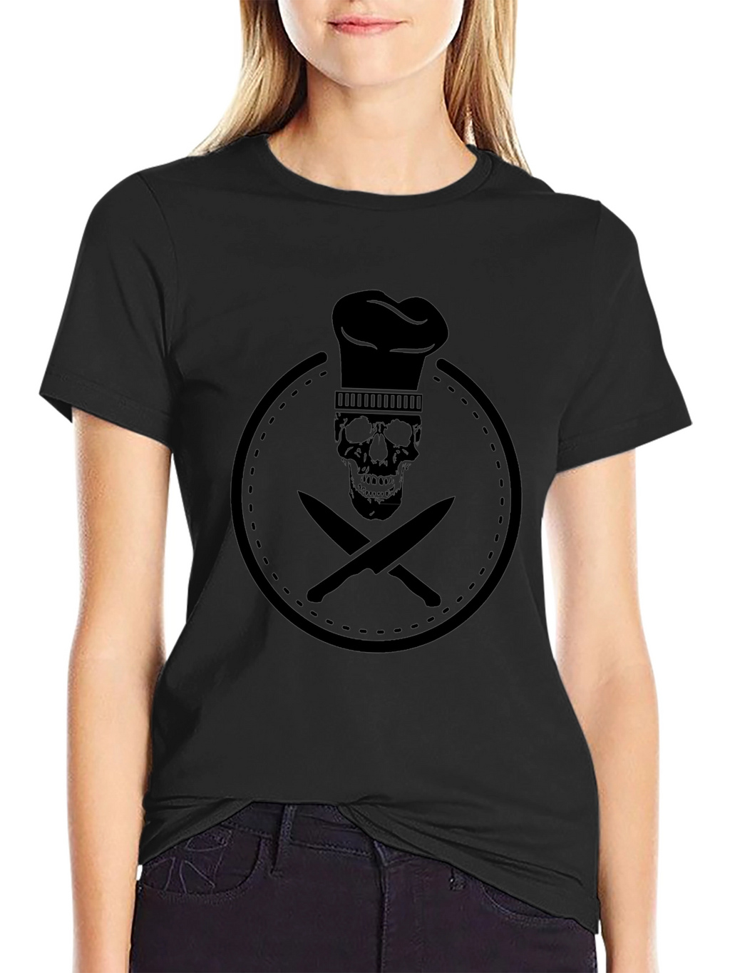 Chef Skull T-Shirt - Culinary Skeleton Graphic Tee