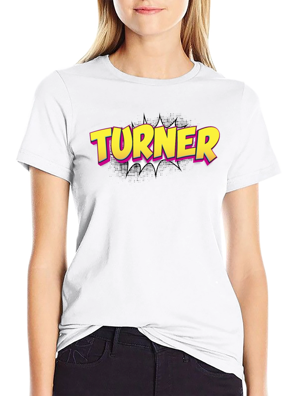 Turner Comic Style Black T-Shirt