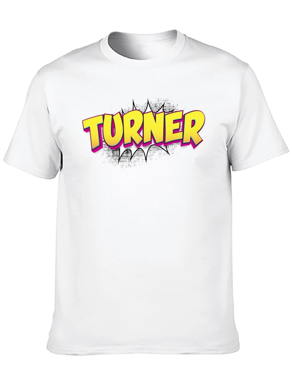 Turner Comic Style Black T-Shirt