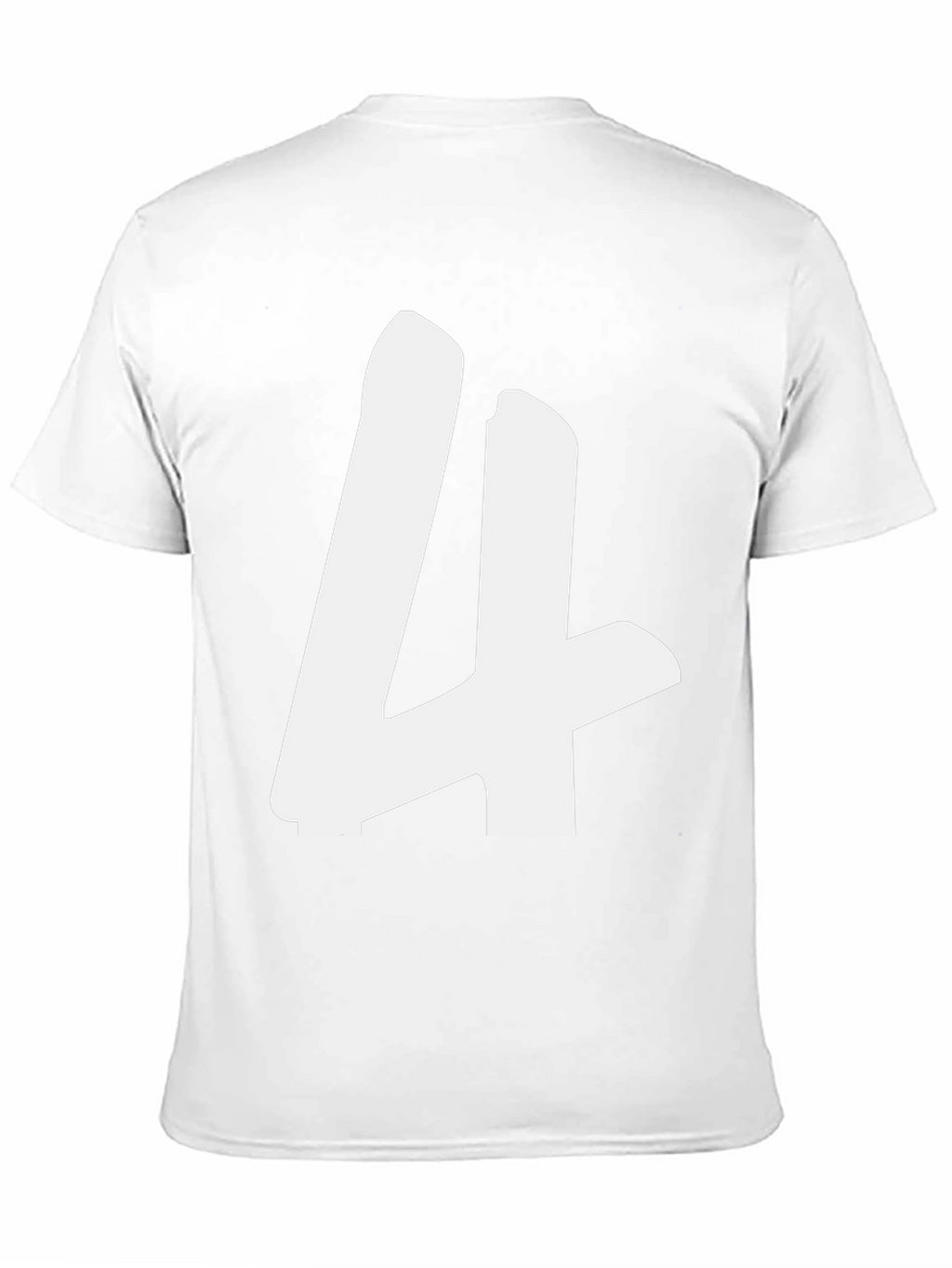 Bold Number 4 Graphic T-Shirt - Casual Style