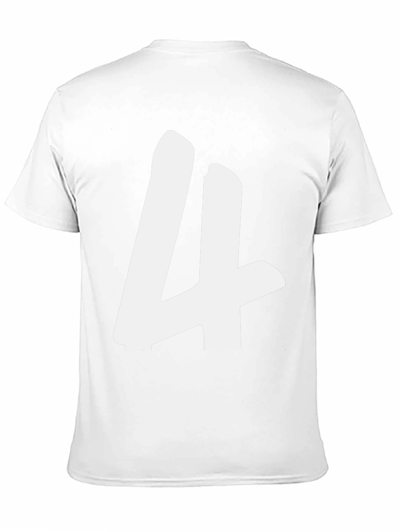 Bold Number 4 Graphic T-Shirt - Casual Style