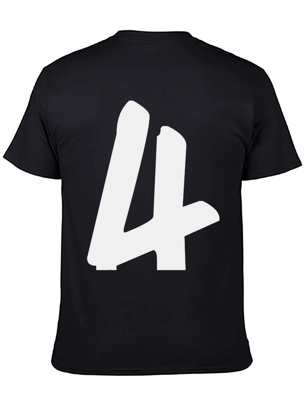 Bold Number 4 Graphic T-Shirt - Casual Style