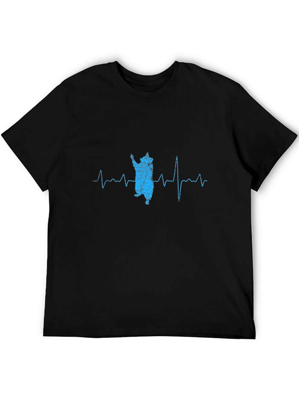 Raccoon Heartbeat Graphic T-Shirt