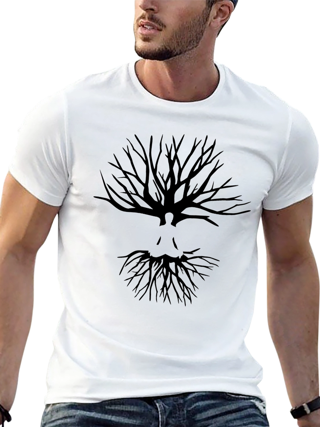 Tree of Life Silhouette Mens Graphic Tee