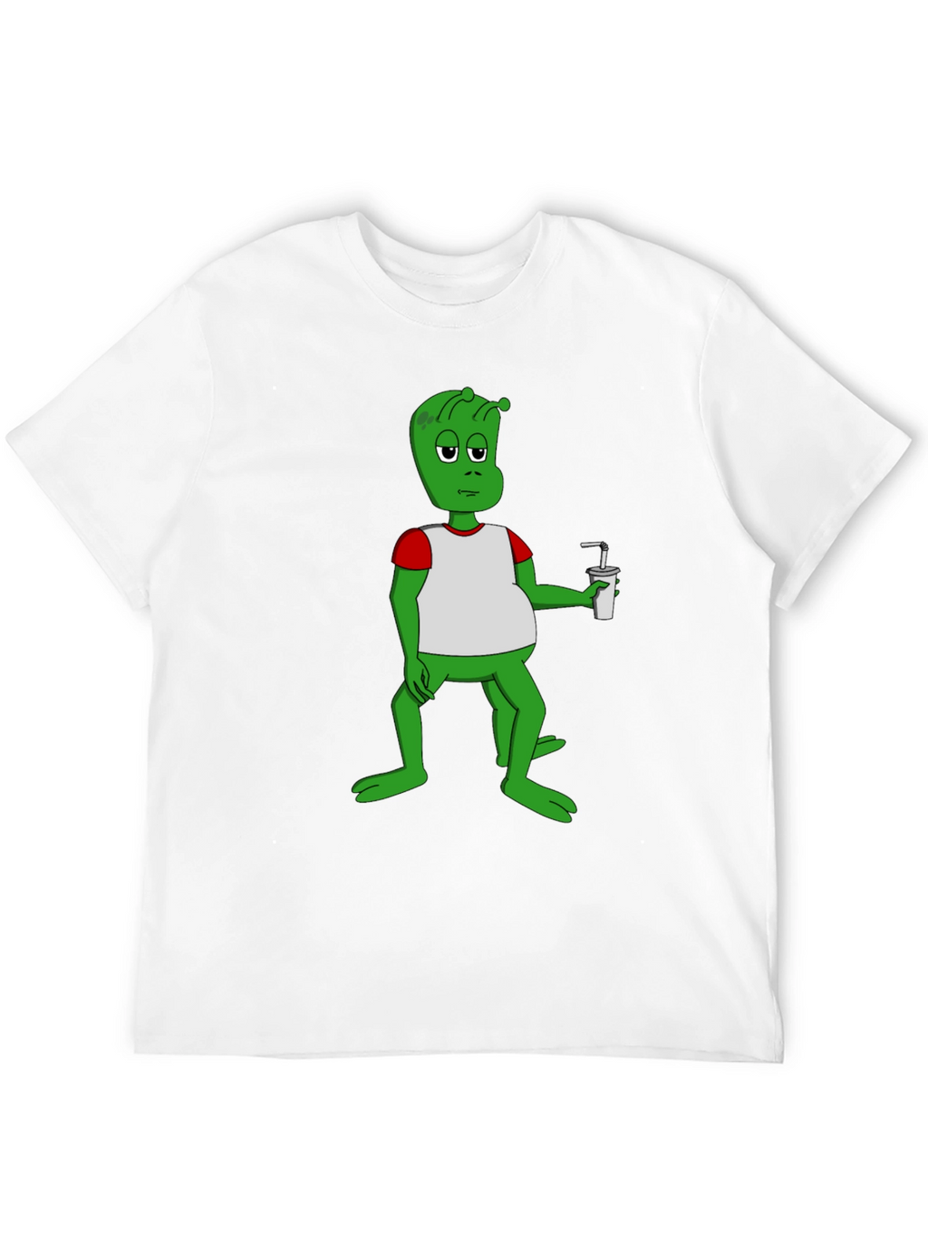 Alien Cartoon Graphic T-Shirt