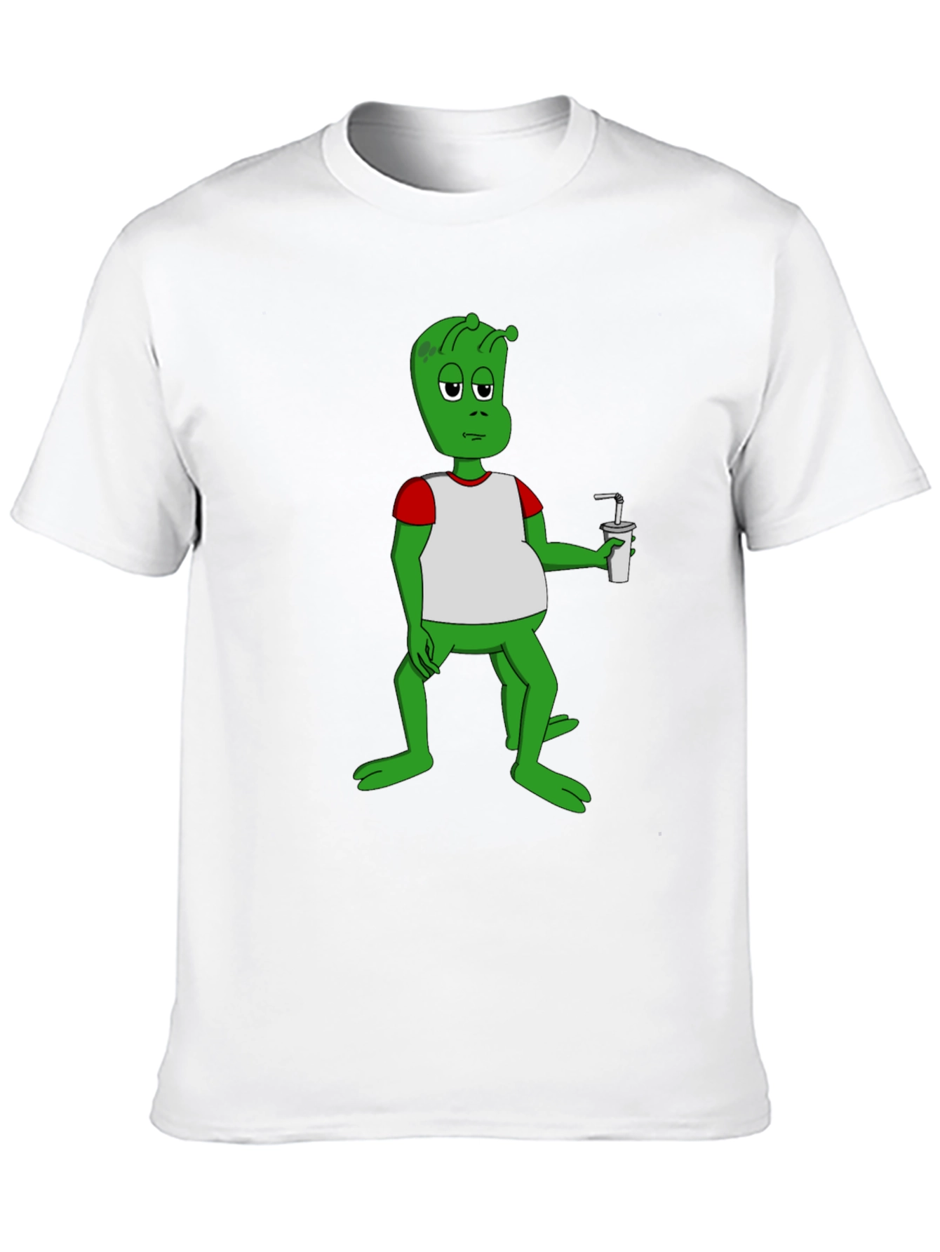 Alien Cartoon Graphic T-Shirt
