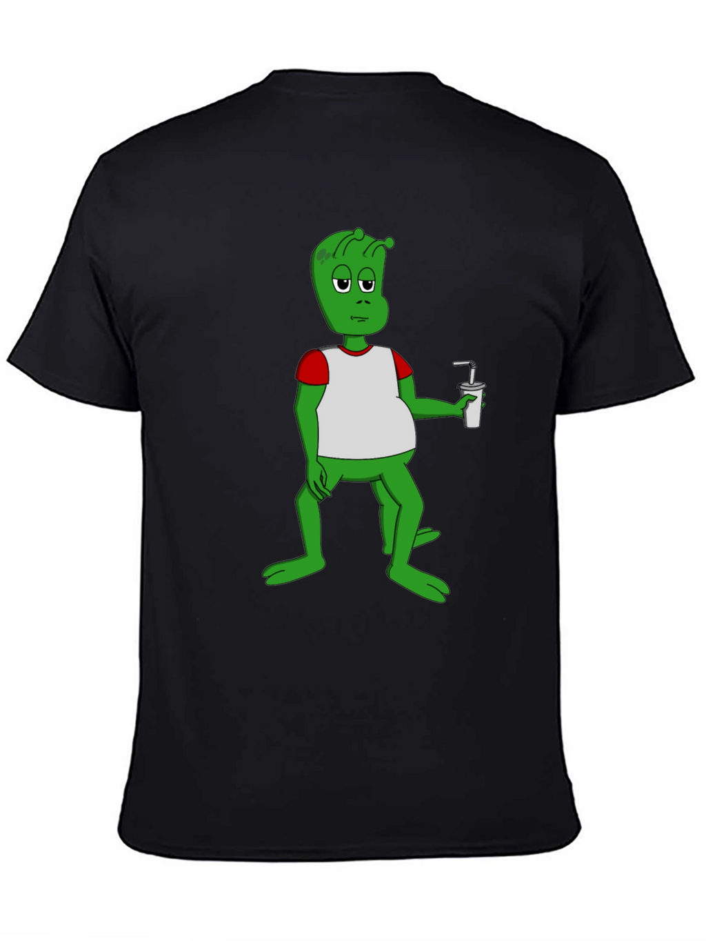 Alien Cartoon Graphic T-Shirt