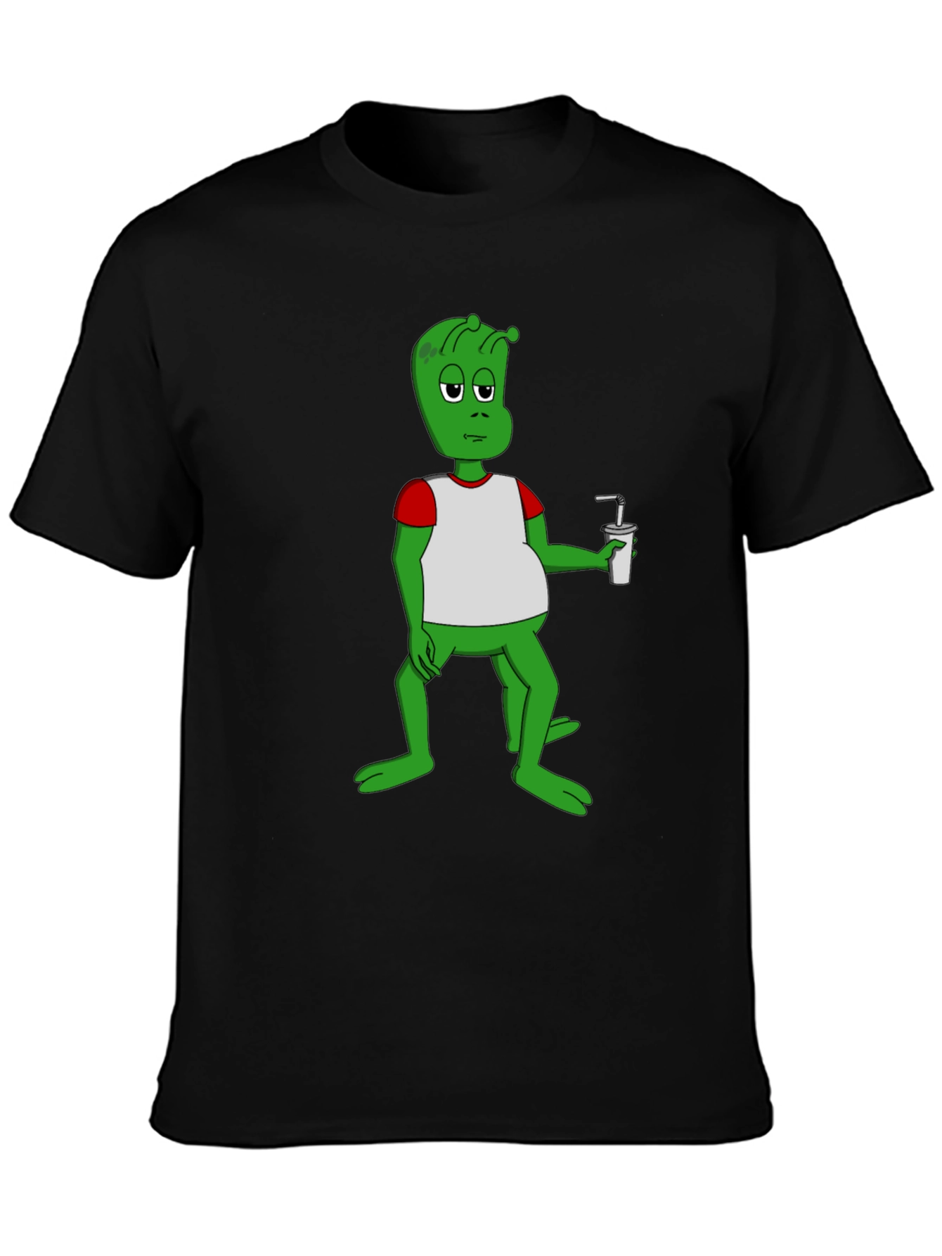 Alien Cartoon Graphic T-Shirt