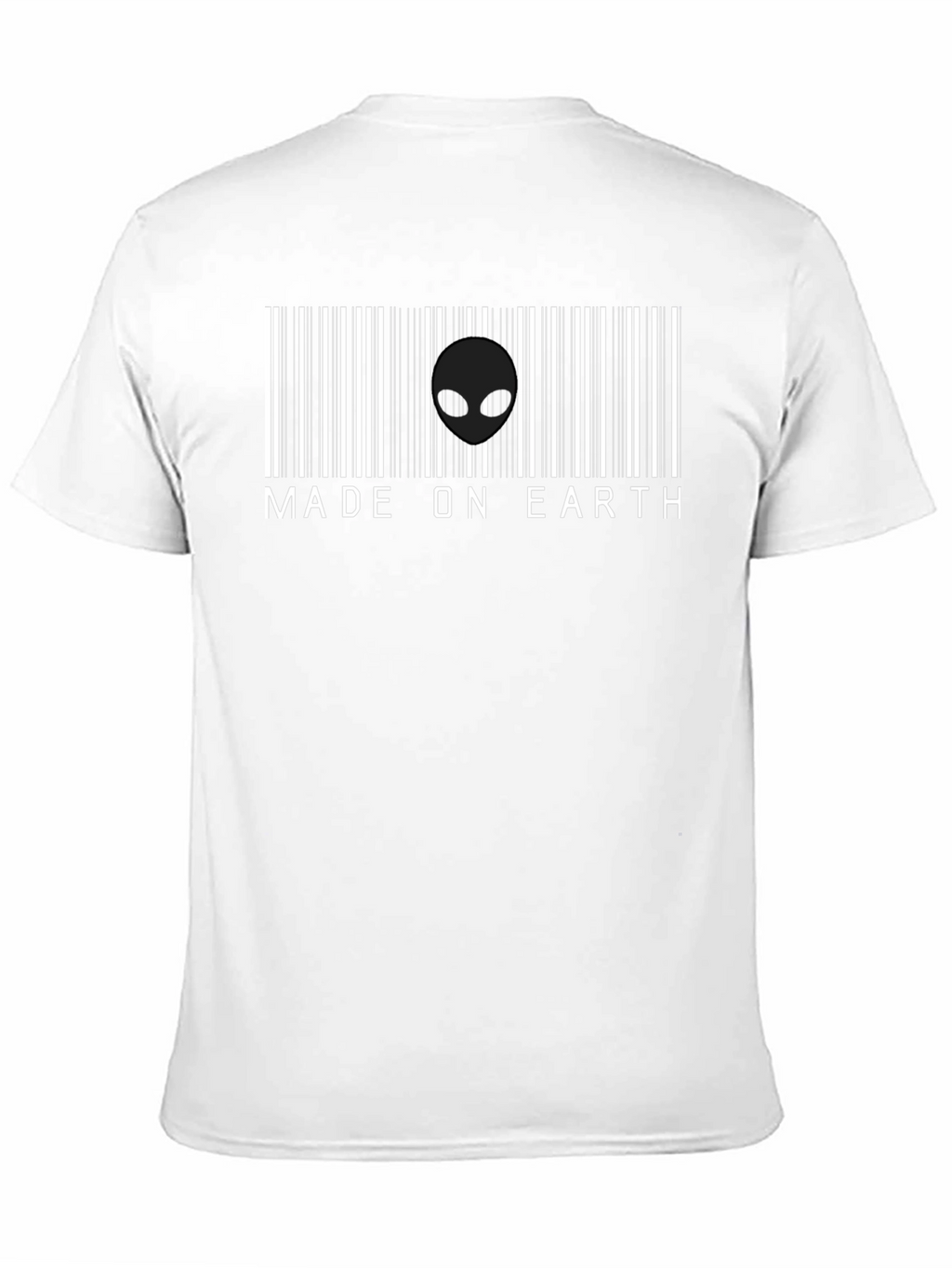 Made on Earth Alien Barcode T-Shirt
