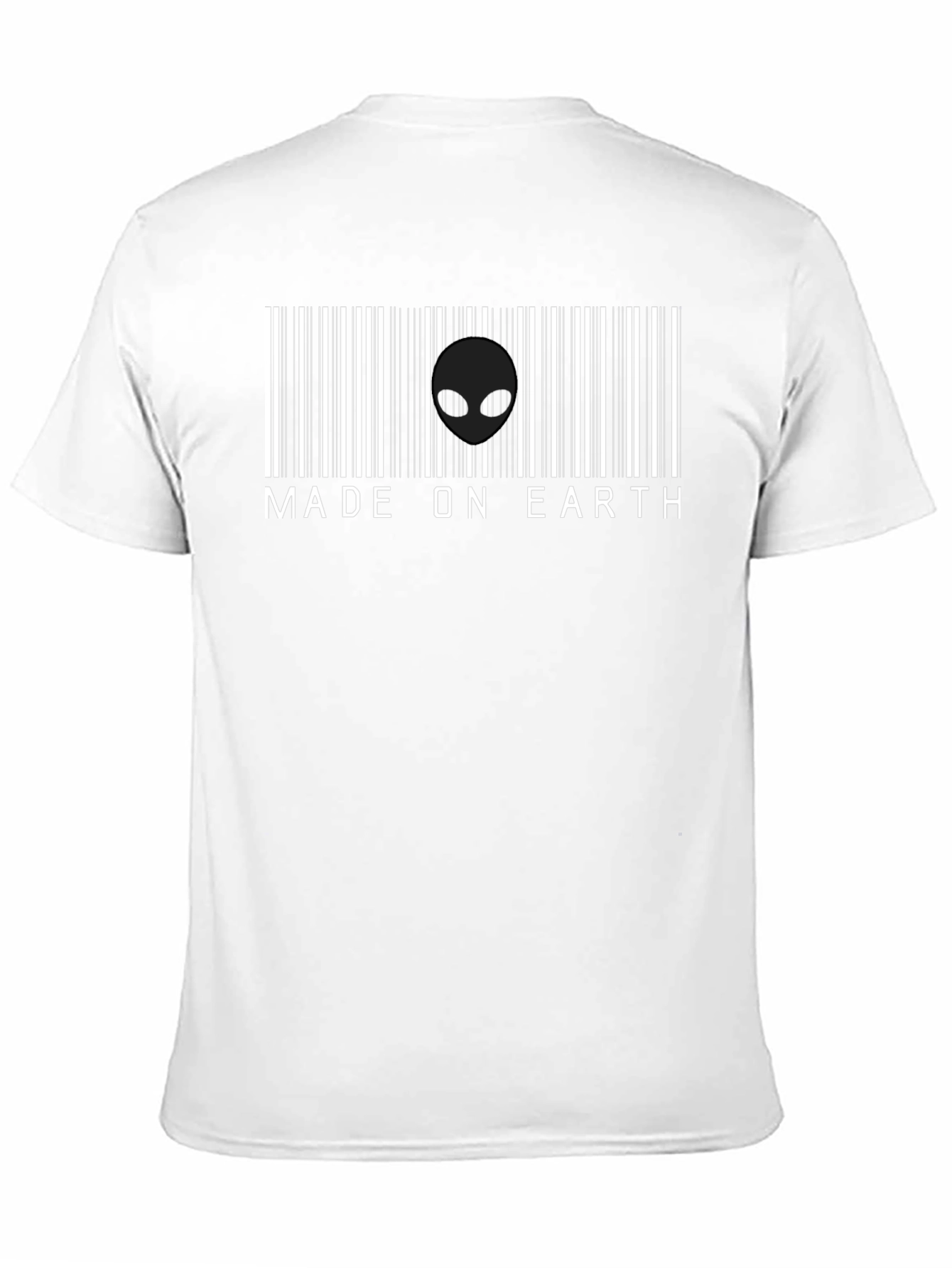 Made on Earth Alien Barcode T-Shirt