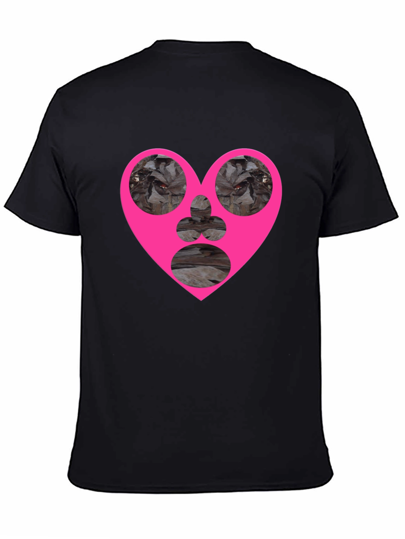 Heart Graphic Black T-Shirt