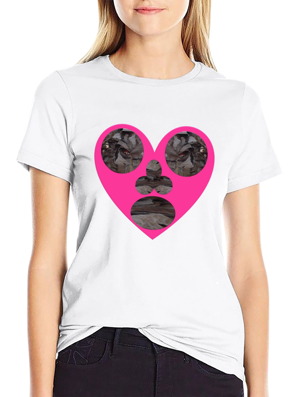 Heart Graphic Black T-Shirt