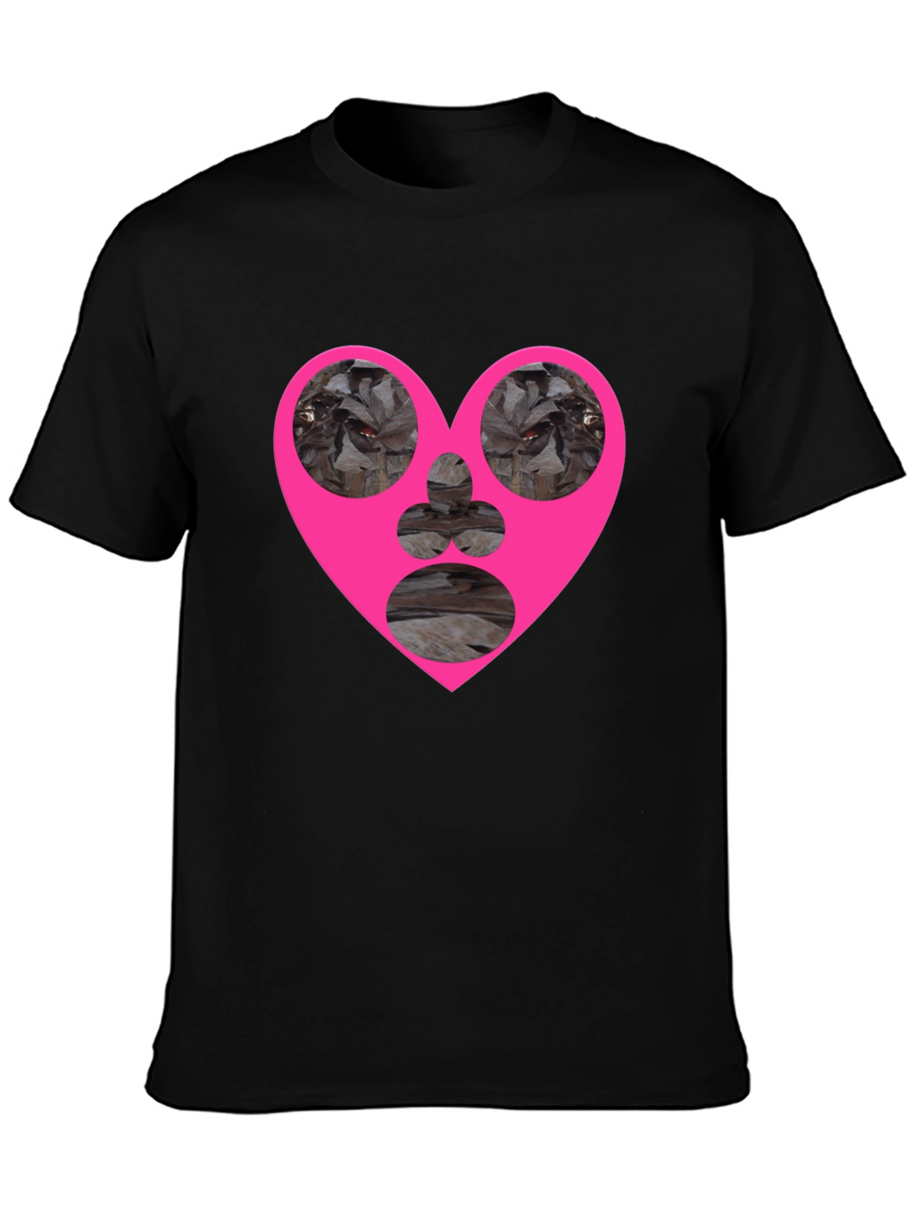 Heart Graphic Black T-Shirt