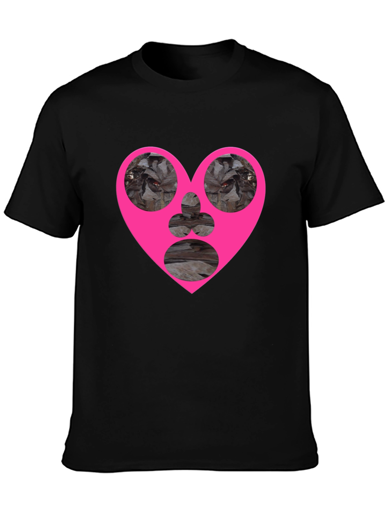 Heart Graphic Black T-Shirt