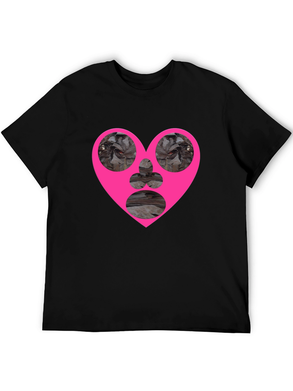 Heart Graphic Black T-Shirt