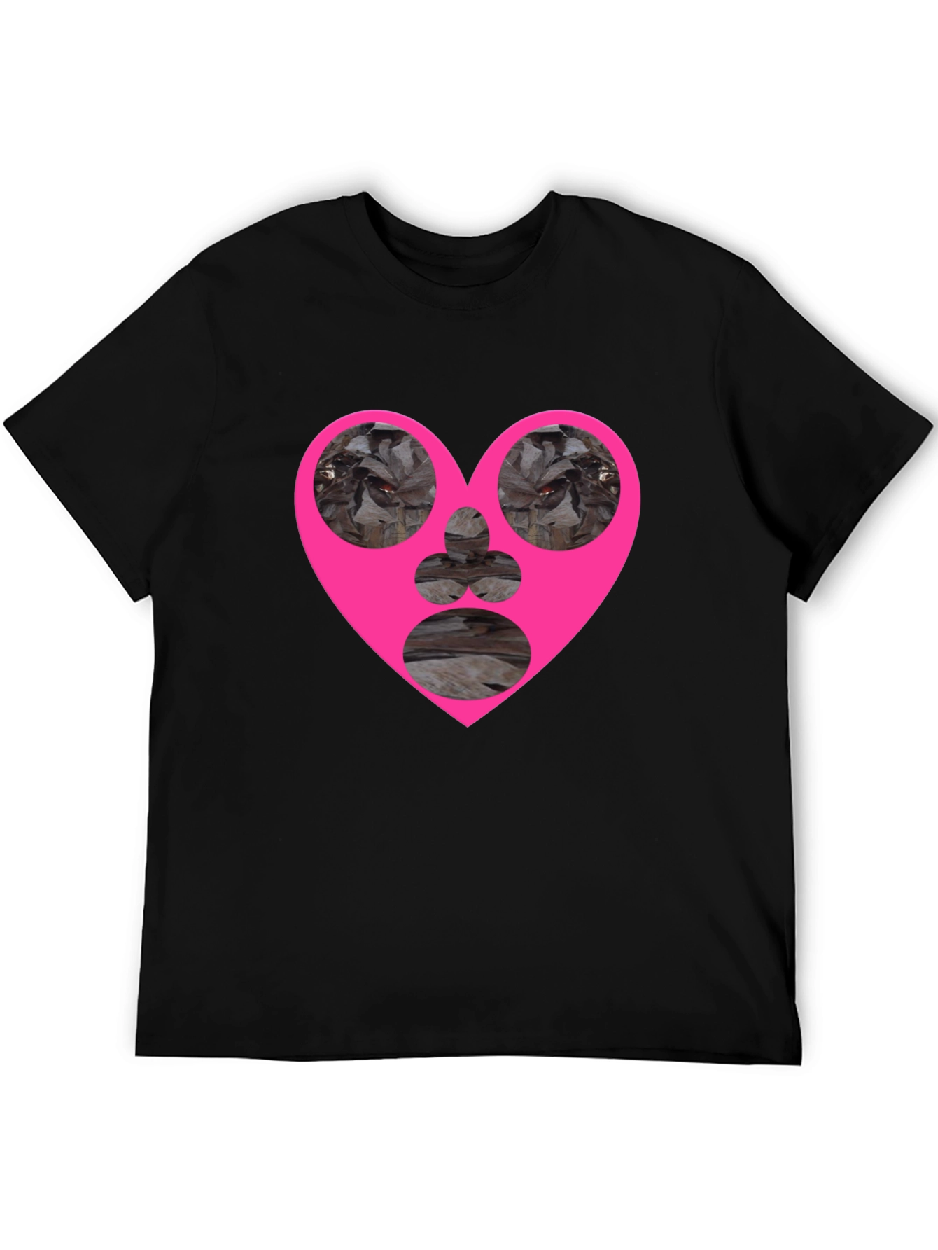 Heart Graphic Black T-Shirt