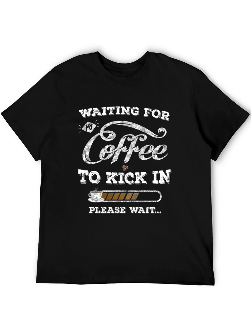 Waiting for Coffee T-Shirt - Funny Caffeine Tee