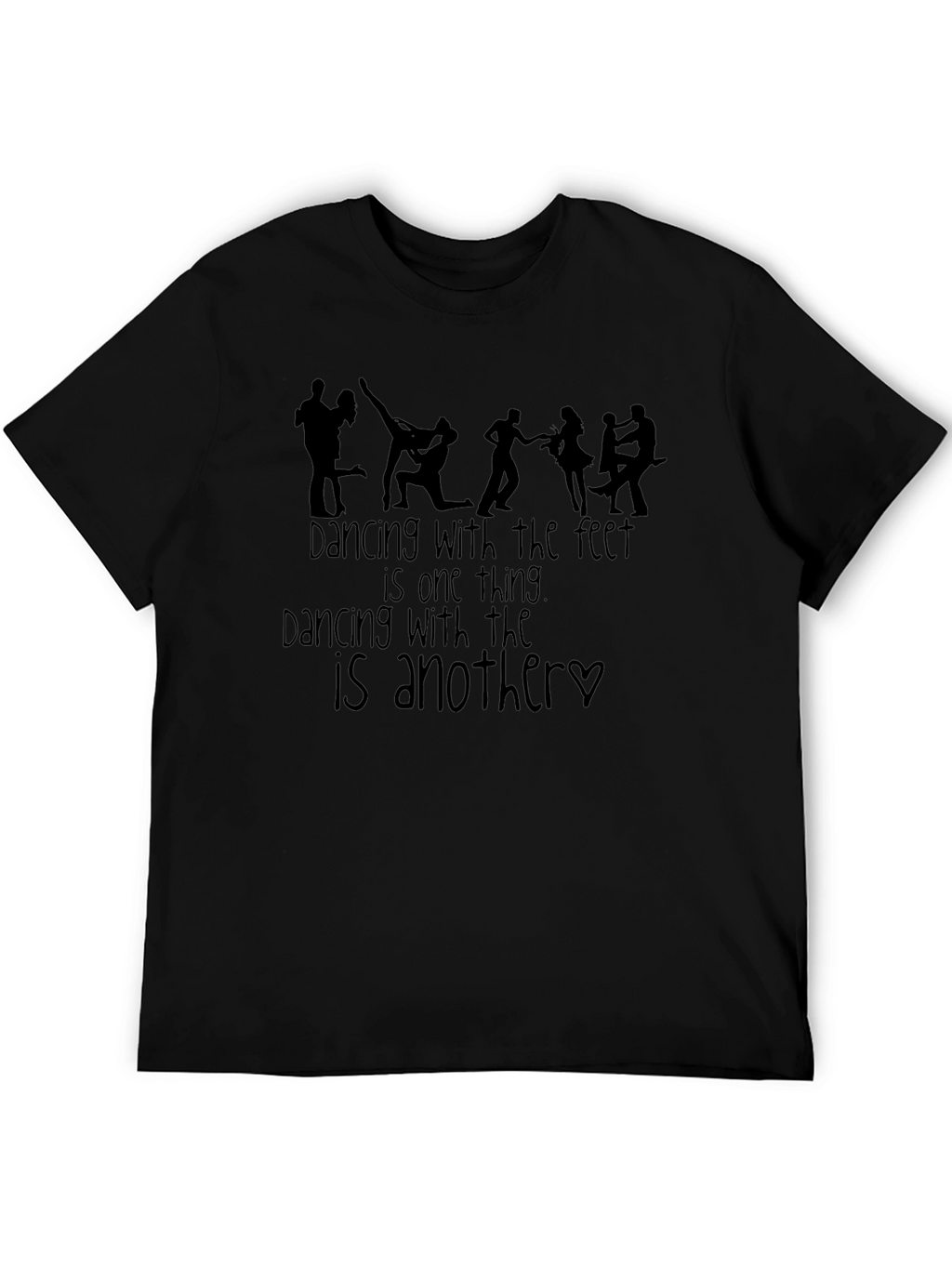 Dancing Feet Graphic Tee - Black