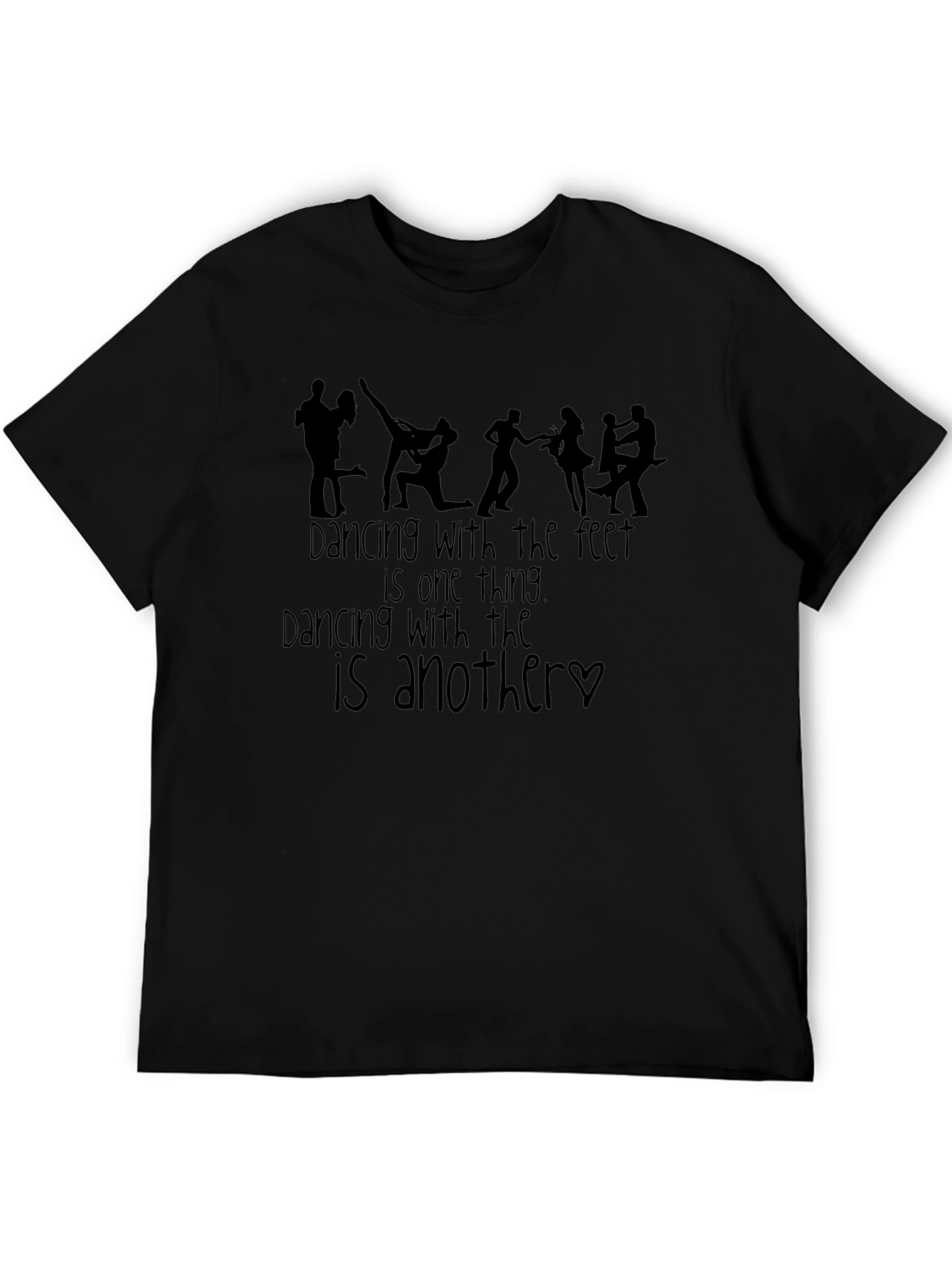 Dancing Feet Graphic Tee - Black