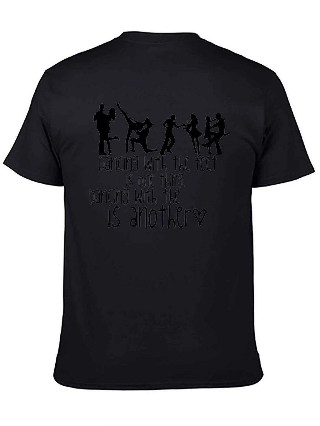 Dancing Feet Graphic Tee - Black