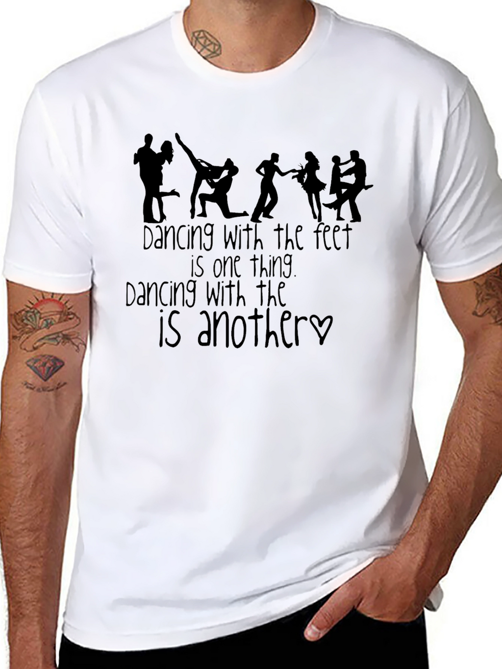 Dancing Feet Graphic Tee - Black