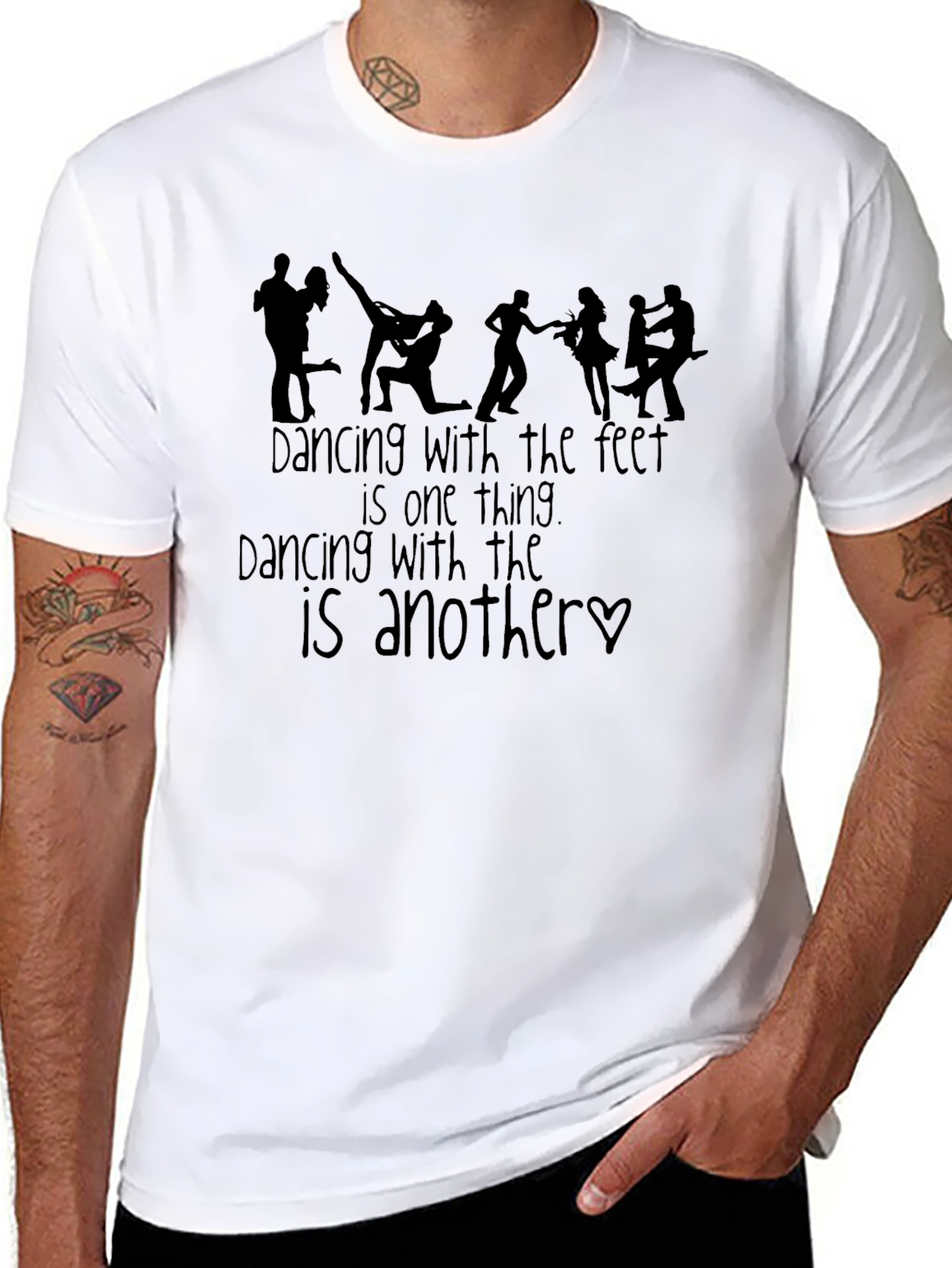 Dancing Feet Graphic Tee - Black