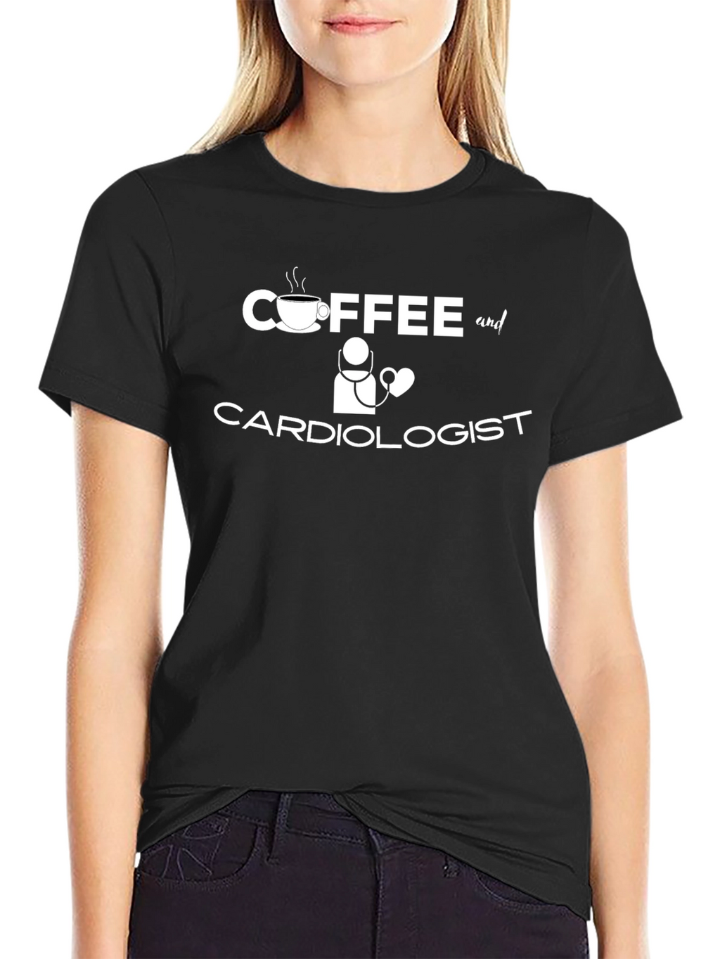 Coffee and Cardiologist Graphic T-Shirt - Medical Humor