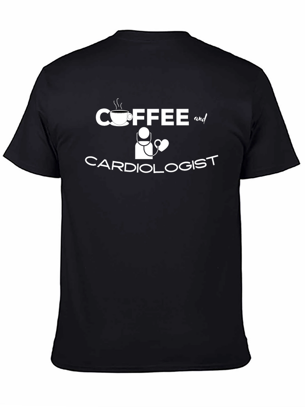 Coffee and Cardiologist Graphic T-Shirt - Medical Humor