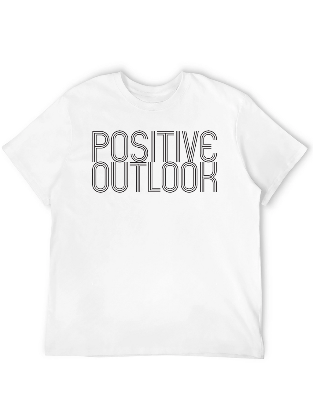 Positive Outlook Black Crew Neck T-Shirt
