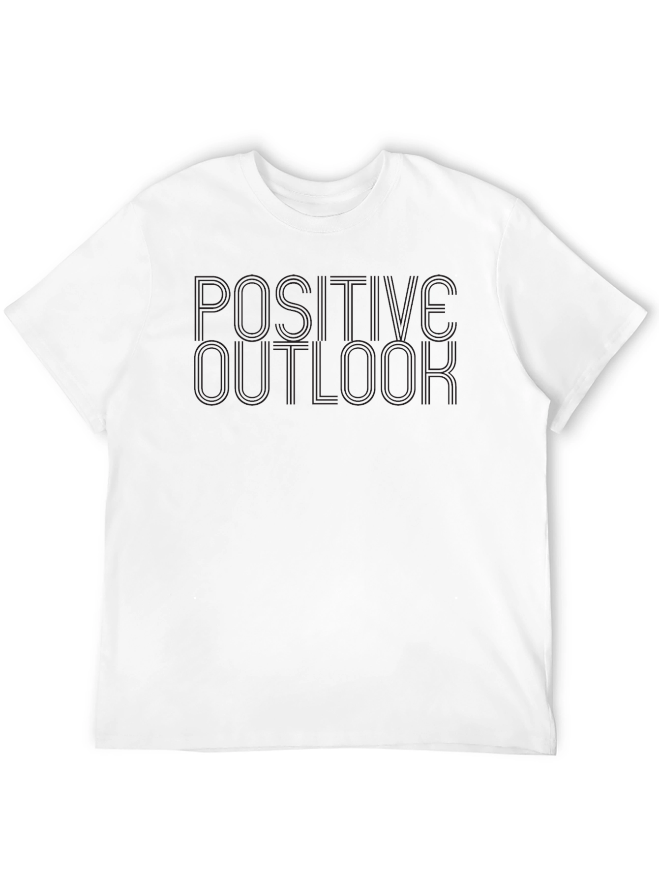 Positive Outlook Black Crew Neck T-Shirt