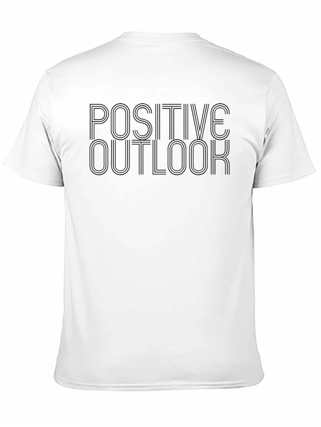 Positive Outlook Black Crew Neck T-Shirt