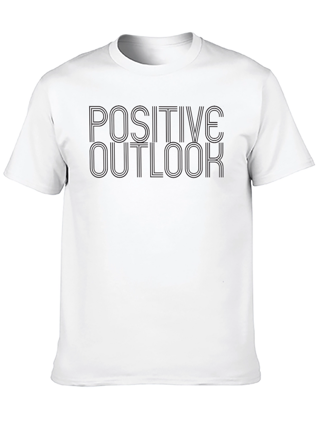 Positive Outlook Black Crew Neck T-Shirt