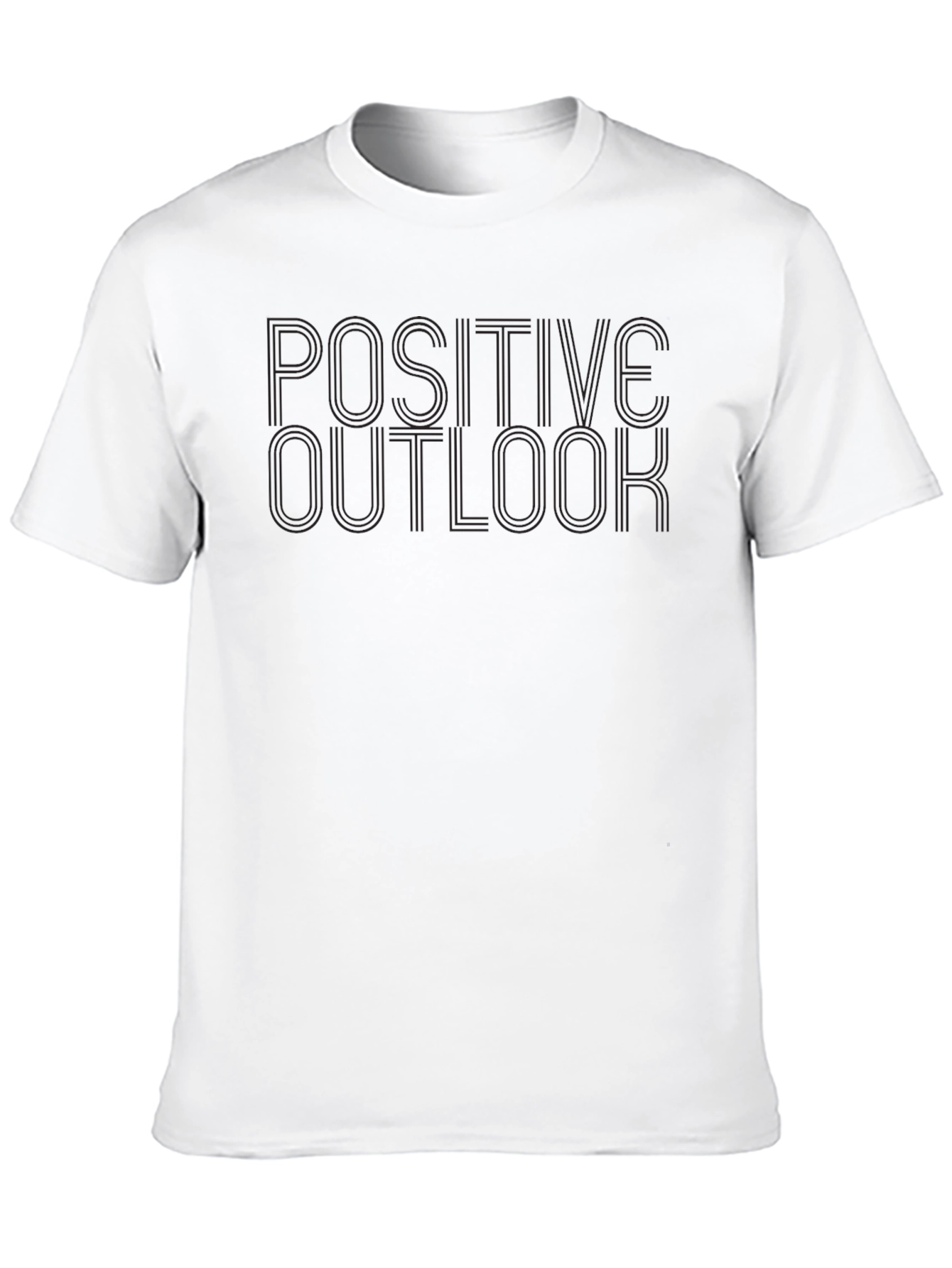 Positive Outlook Black Crew Neck T-Shirt