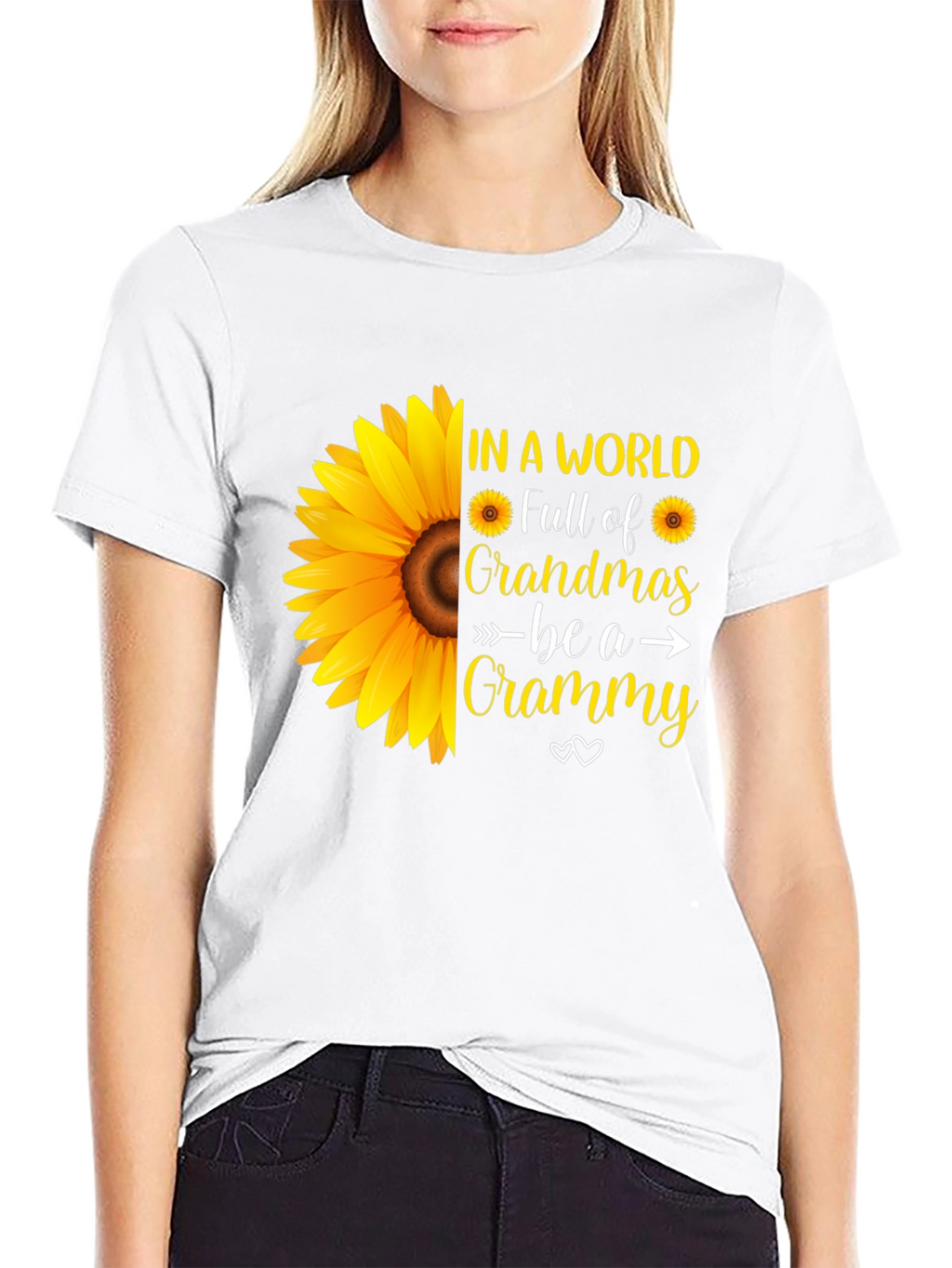 Grandma Sunflower Graphic Tee