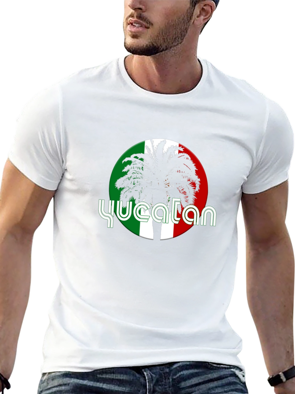 Yucatan Palm Tree Graphic T-Shirt