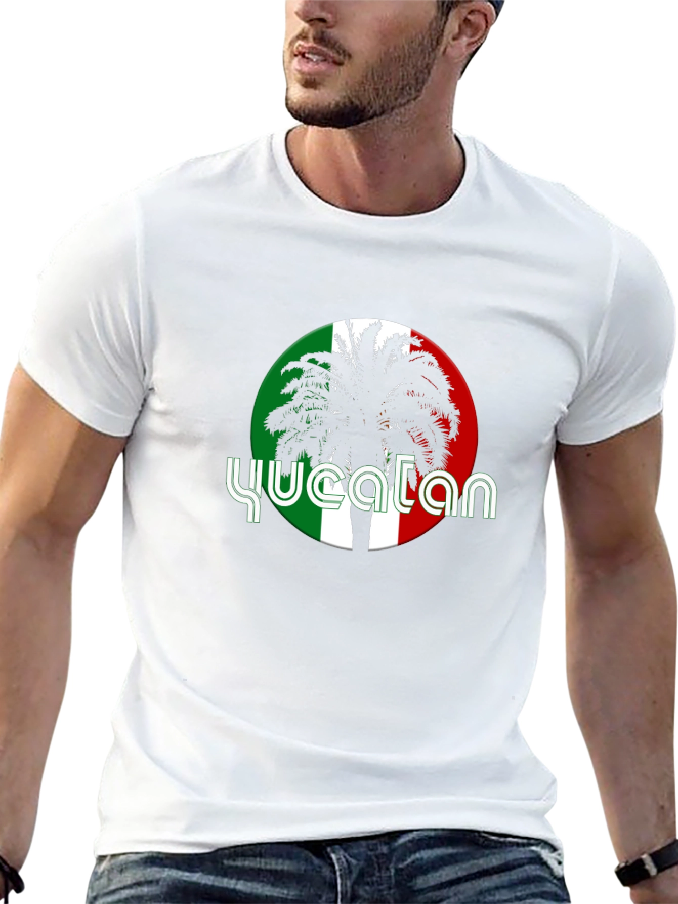 Yucatan Palm Tree Graphic T-Shirt