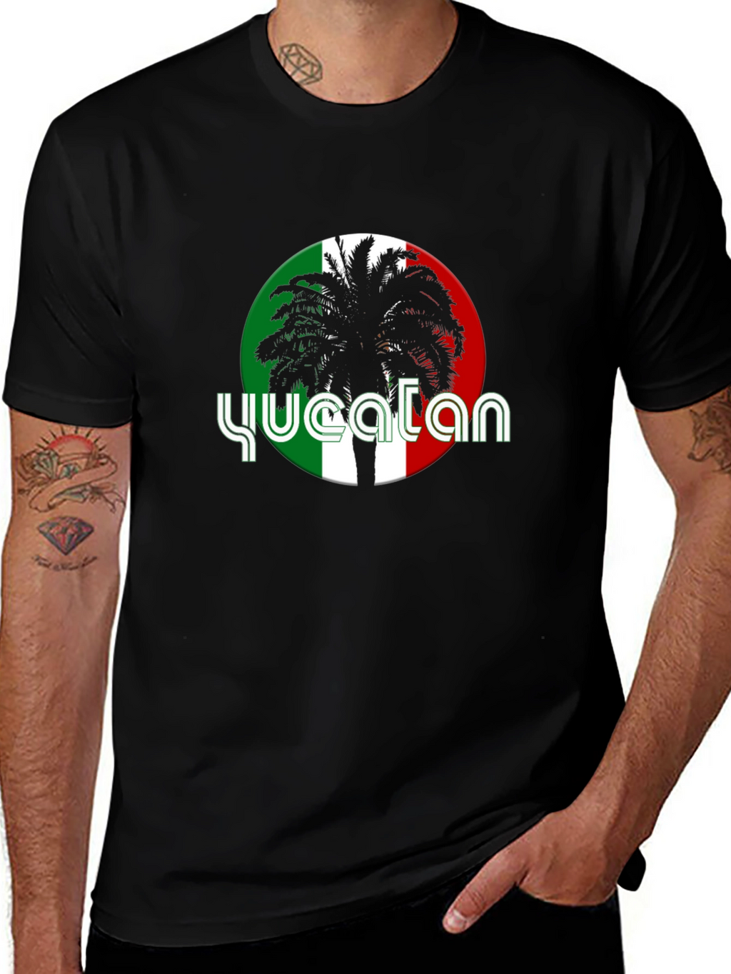 Yucatan Palm Tree Graphic T-Shirt